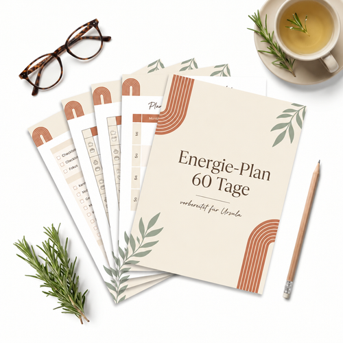 Energie-Plan 60 Tage, gedruckte Seiten